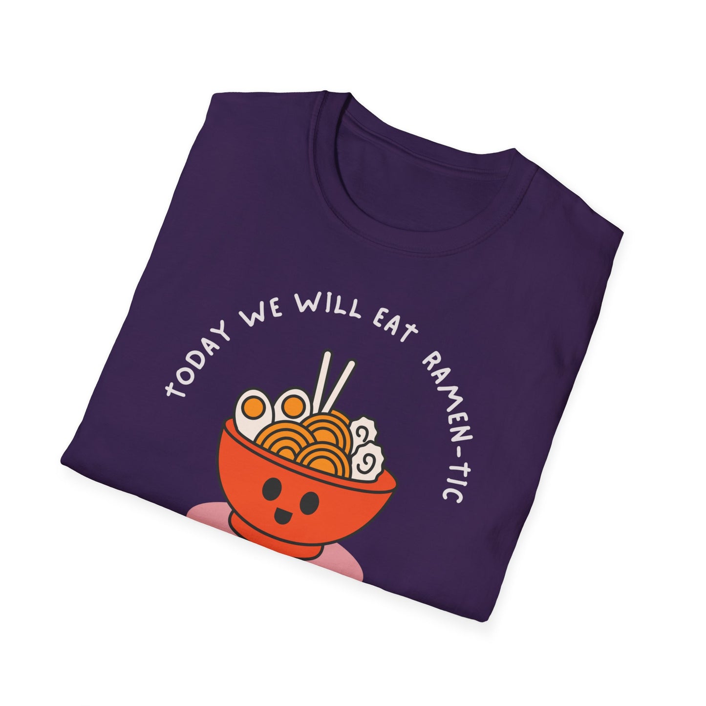 Ramen-tic essen T-shirt Lustige Sprüche, Ramen und Sushi Lover, Perfektes Geschenk Unisex, Minimalistisches Design