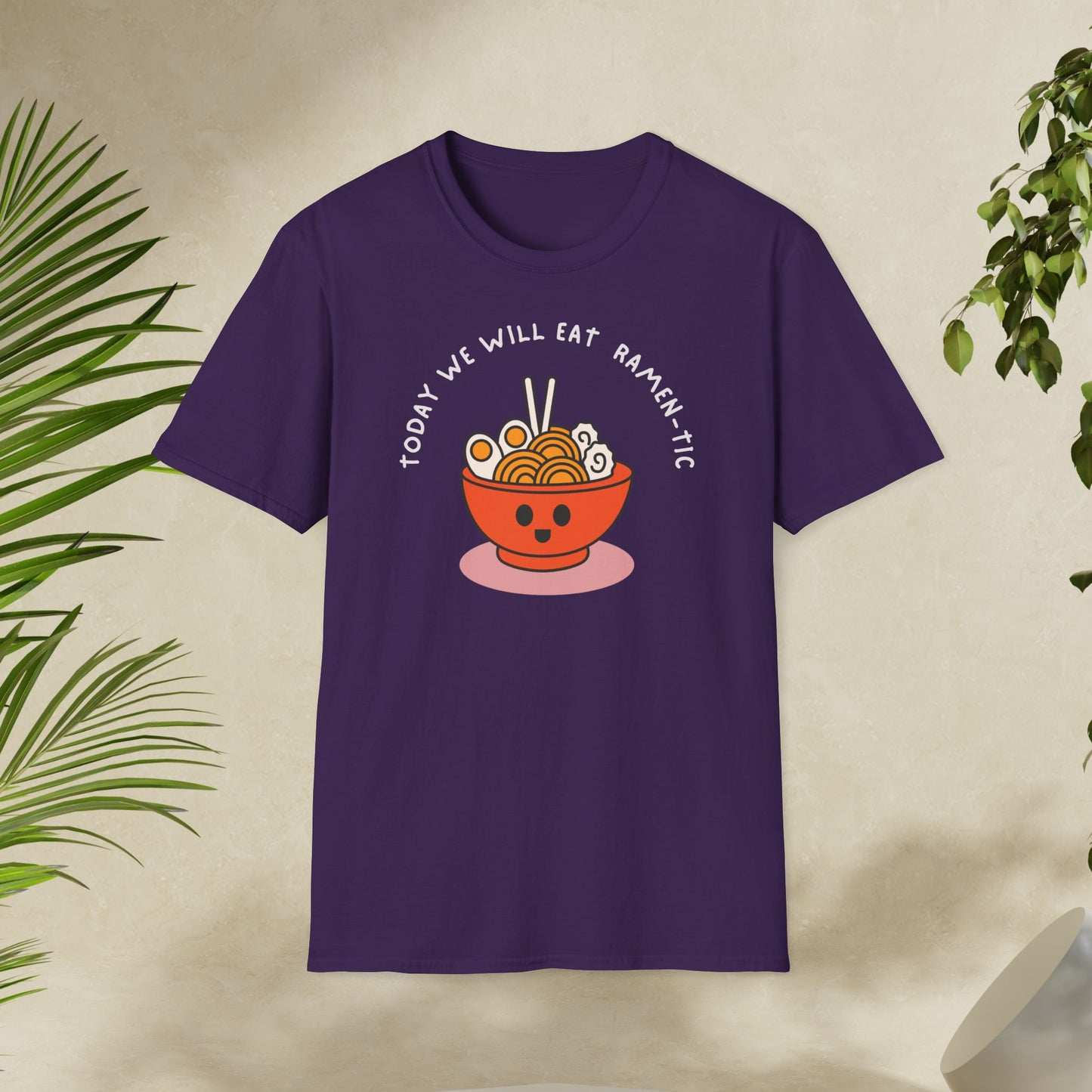 Ramen-tic essen T-shirt Lustige Sprüche, Ramen und Sushi Lover, Perfektes Geschenk Unisex, Minimalistisches Design