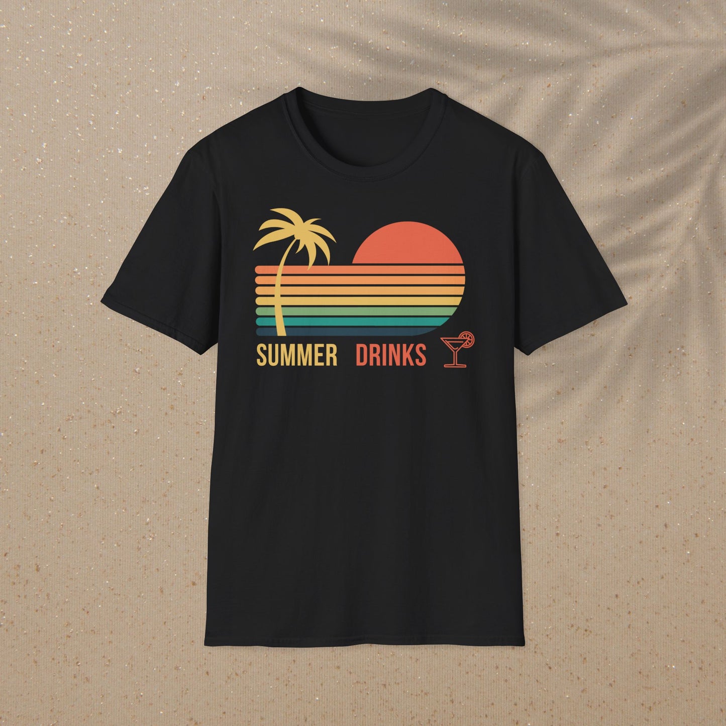 summer drinks T-Shirt Sommer Surf T-shirt Ozean Wellen T-Shirt, Sommer Strand Shirt