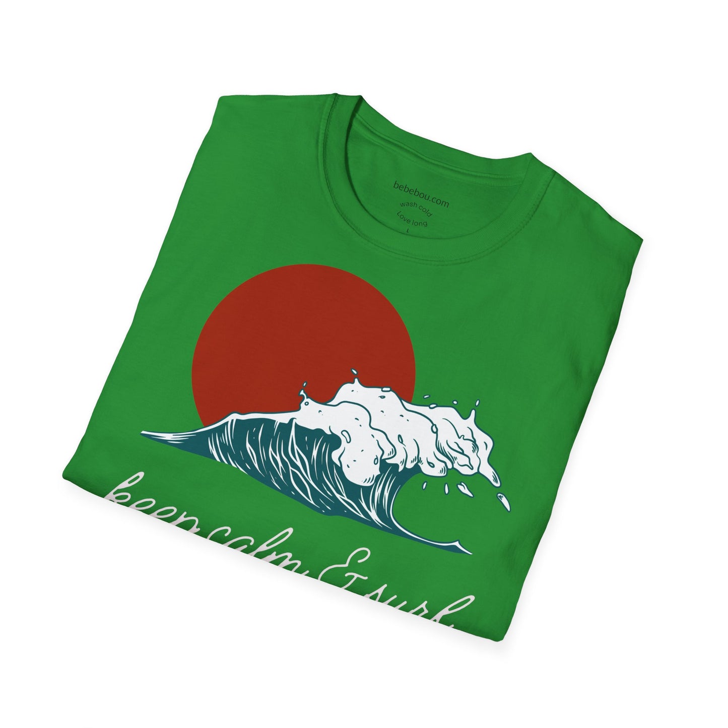 keep calm & surf T-Shirt Sommer Surf T-shirt Ozean Wellen T-Shirt, Sommer Strand Shirt
