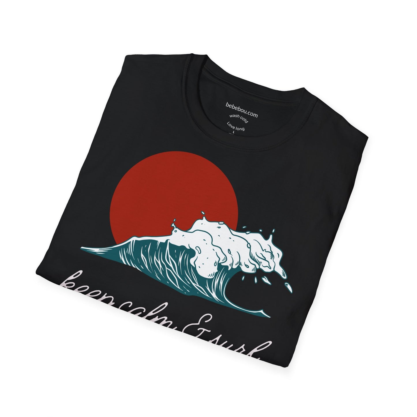 keep calm & surf T-Shirt Sommer Surf T-shirt Ozean Wellen T-Shirt, Sommer Strand Shirt