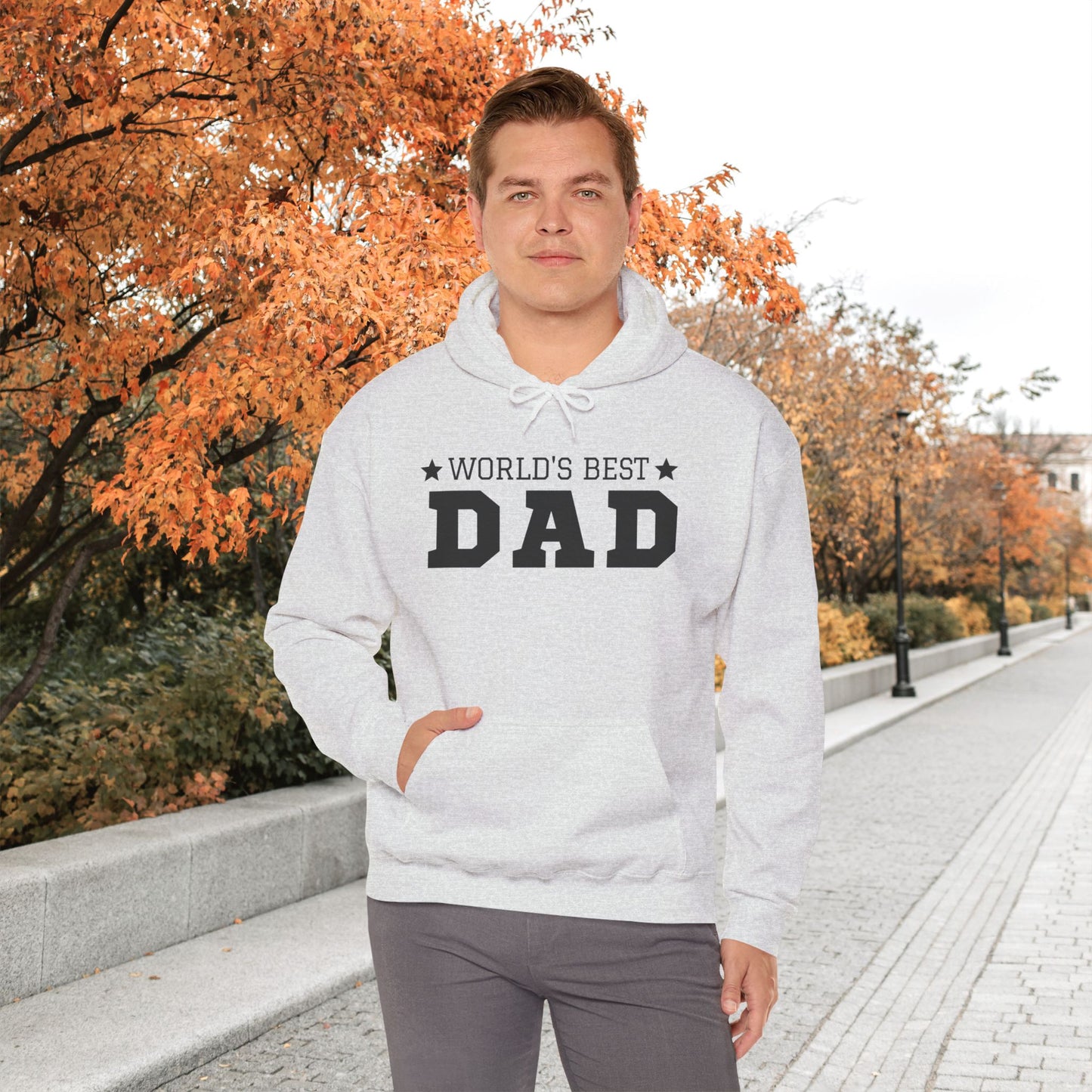 World Best DAD Hoodie | Bequemer Organic Hoodie für stolze Väter | Geschenk für Papa
