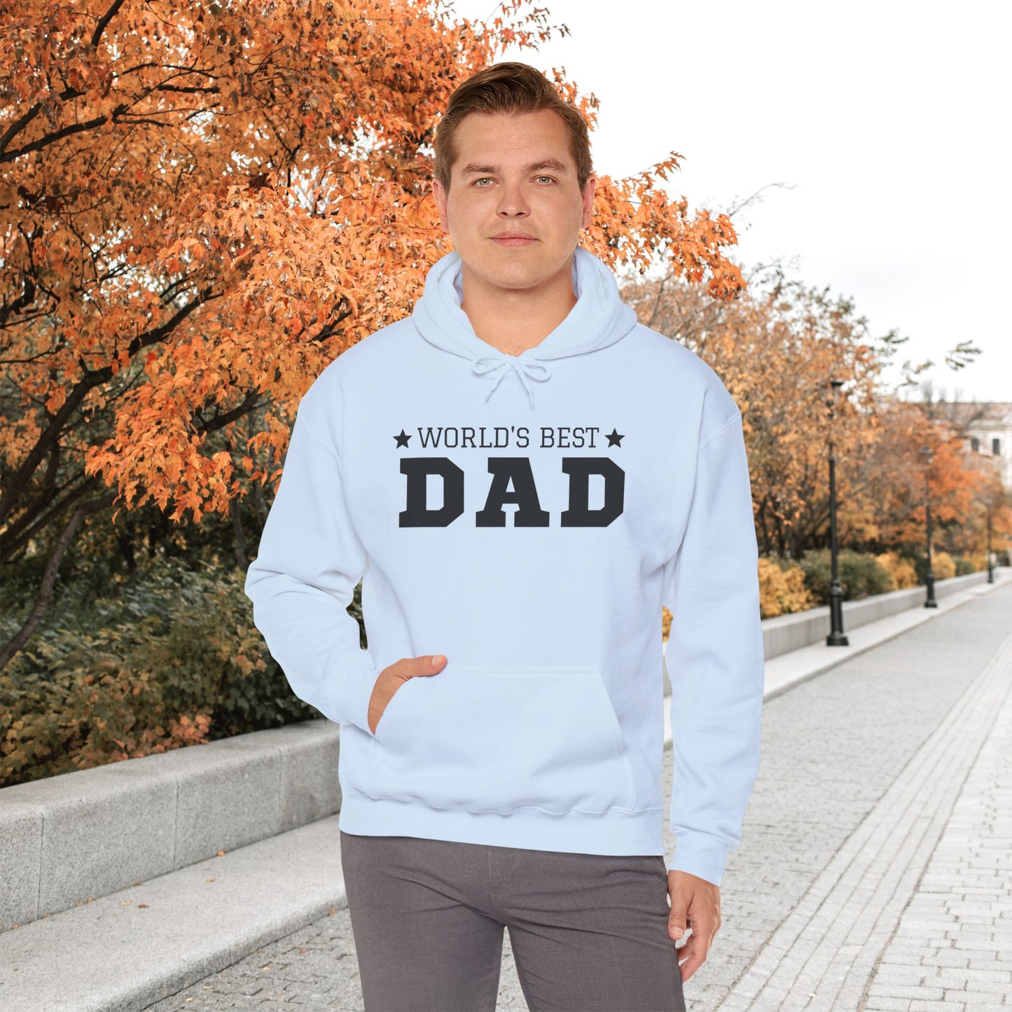World Best DAD Hoodie | Bequemer Organic Hoodie für stolze Väter | Geschenk für Papa