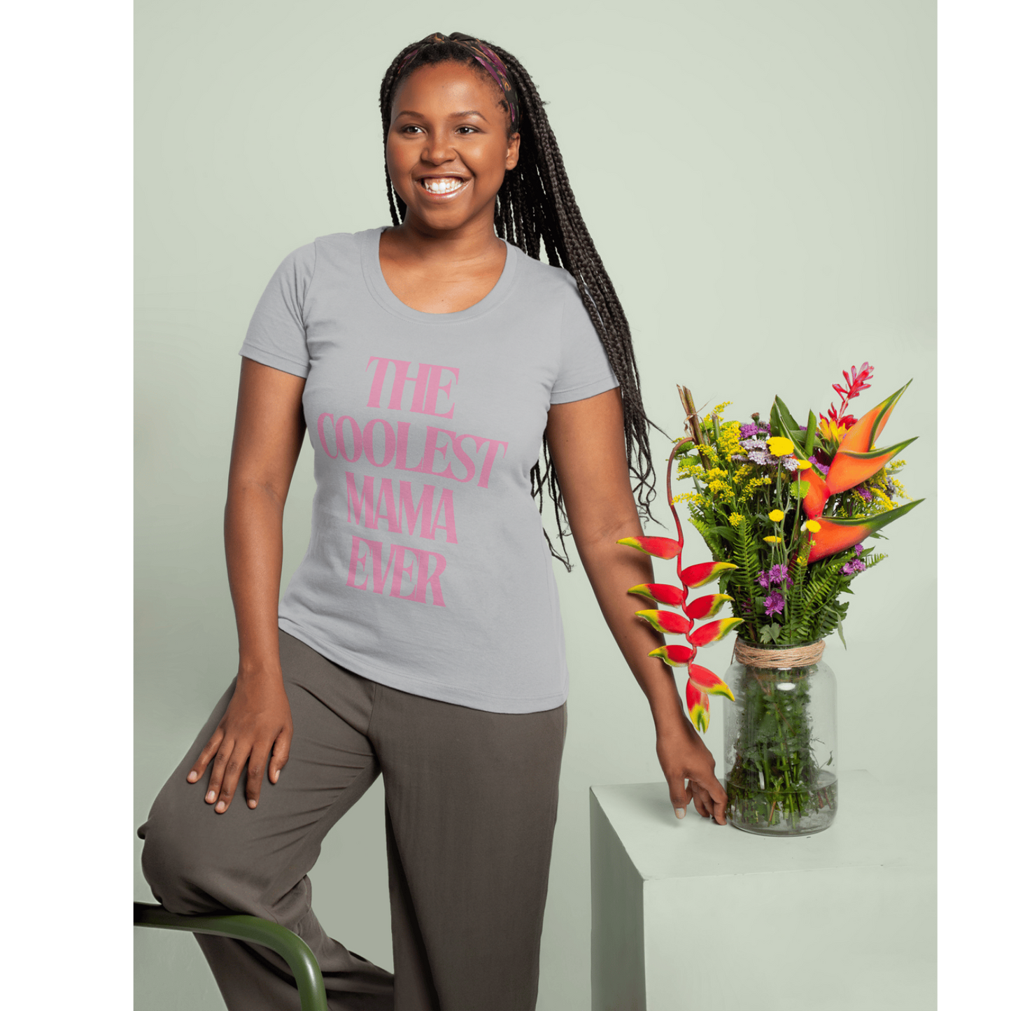 The coolest mama T-shirt Lustige Sprüche, Perfektes Geschenk für Mütter, Minimalistisches Design, T-shirt relax komfort