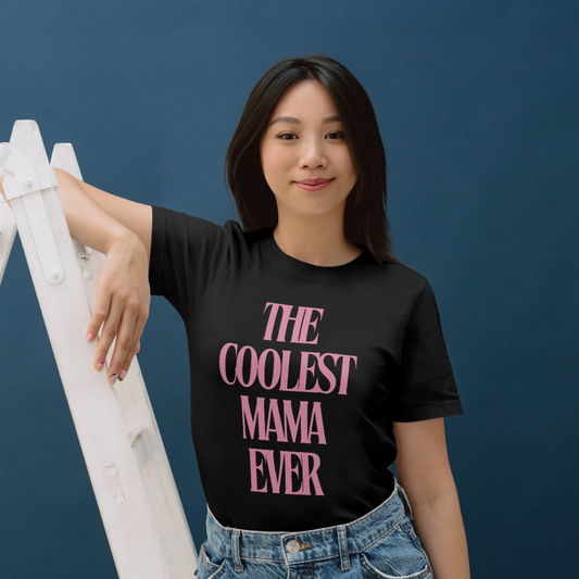 The coolest mama T-shirt Lustige Sprüche, Perfektes Geschenk für Mütter, Minimalistisches Design, T-shirt relax komfort