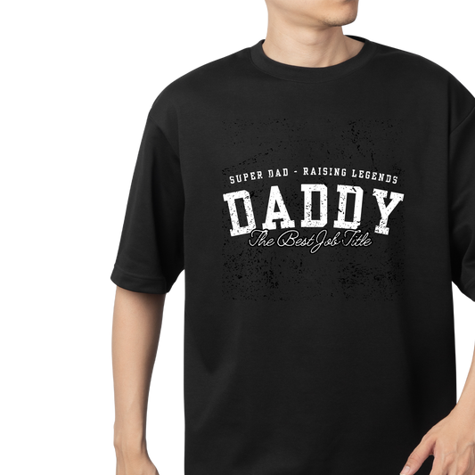 Daddy – The Best Job Title | Super Dad Oversize T-Shirt