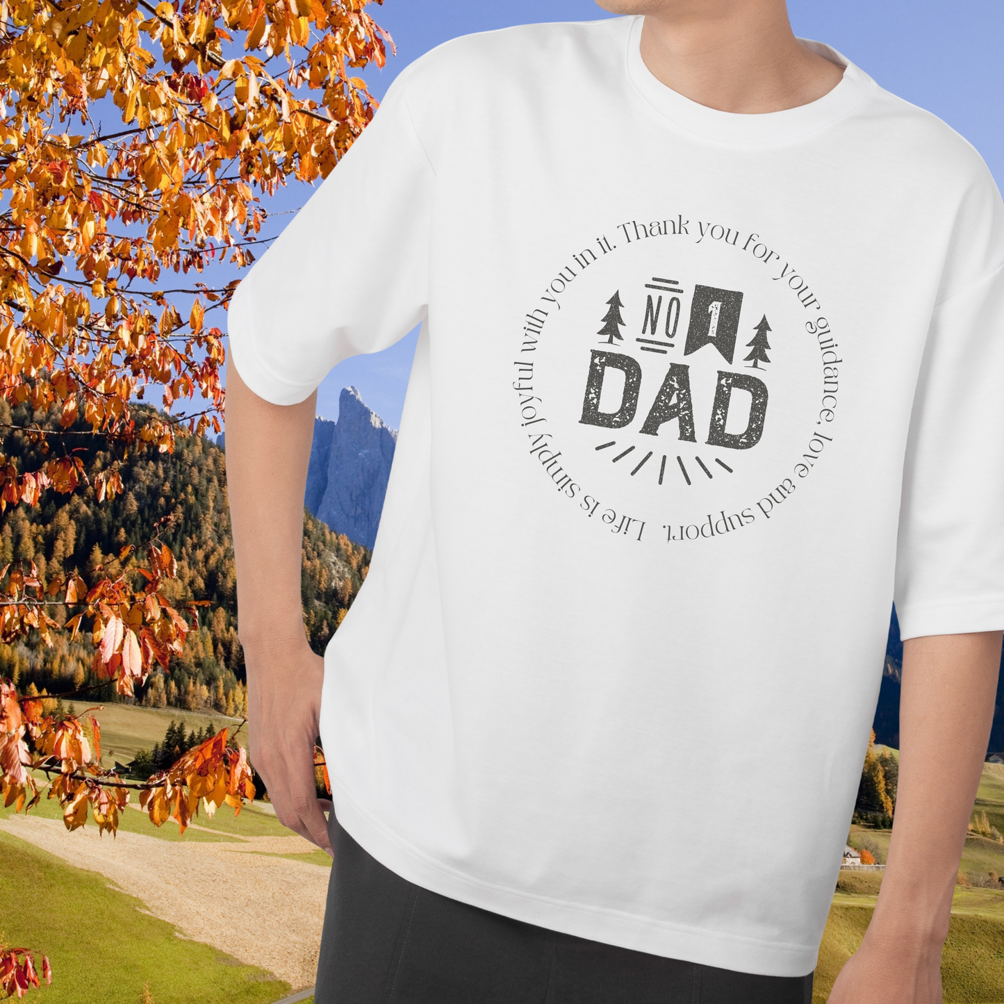 No. 1 Dad Oversize T-Shirt – Für den besten Papa der Welt | Bequem, Stylisch & Stolz