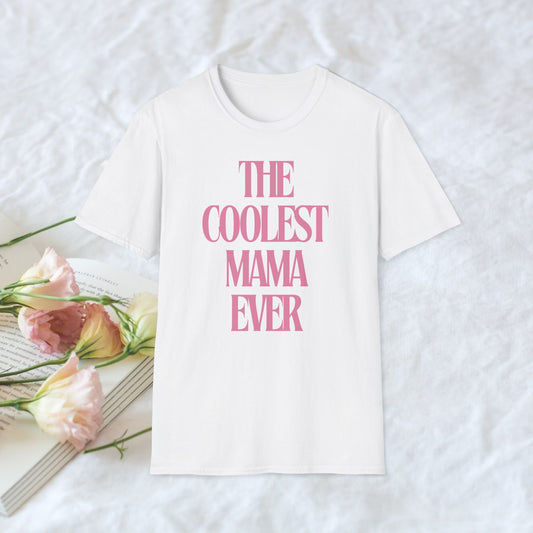teh coolest mama T-shirt Lustige Sprüche, Perfektes Geschenk für Mütter, Minimalistisches Design, T-shirt relax komfort