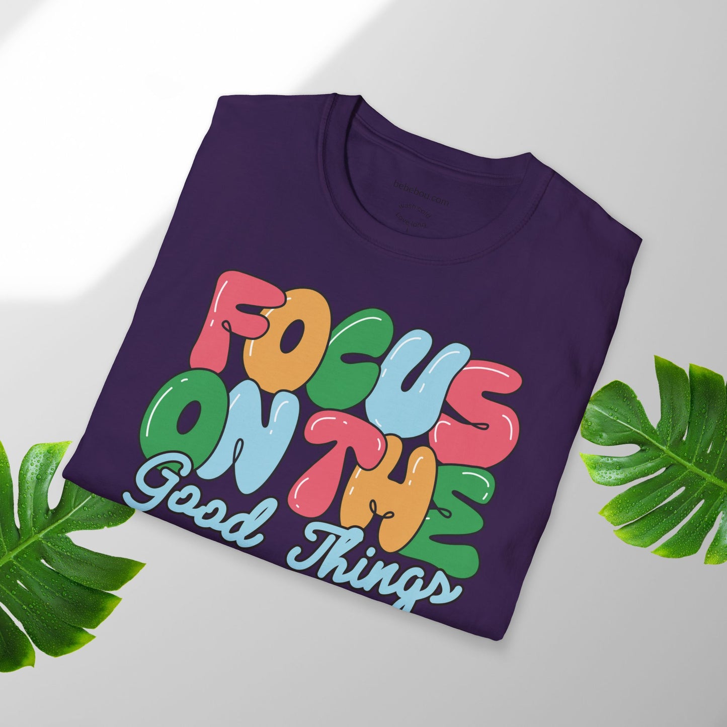 focus on good things T-Shirt Motivation T-shirt Nachhaltig & Unisex | Minimalistisches Design Sommer T-shirt relax komfort T-shirt