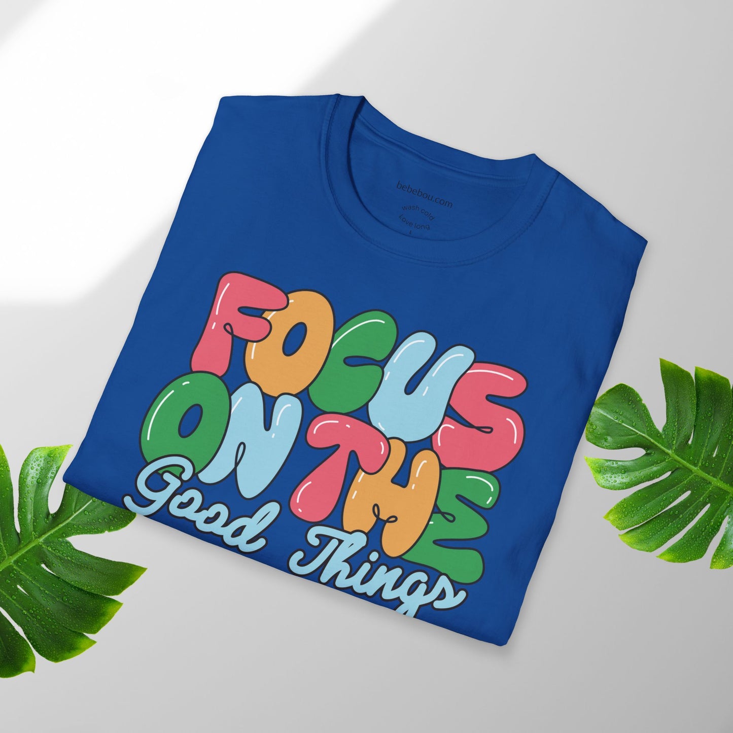 focus on good things T-Shirt Motivation T-shirt Nachhaltig & Unisex | Minimalistisches Design Sommer T-shirt relax komfort T-shirt