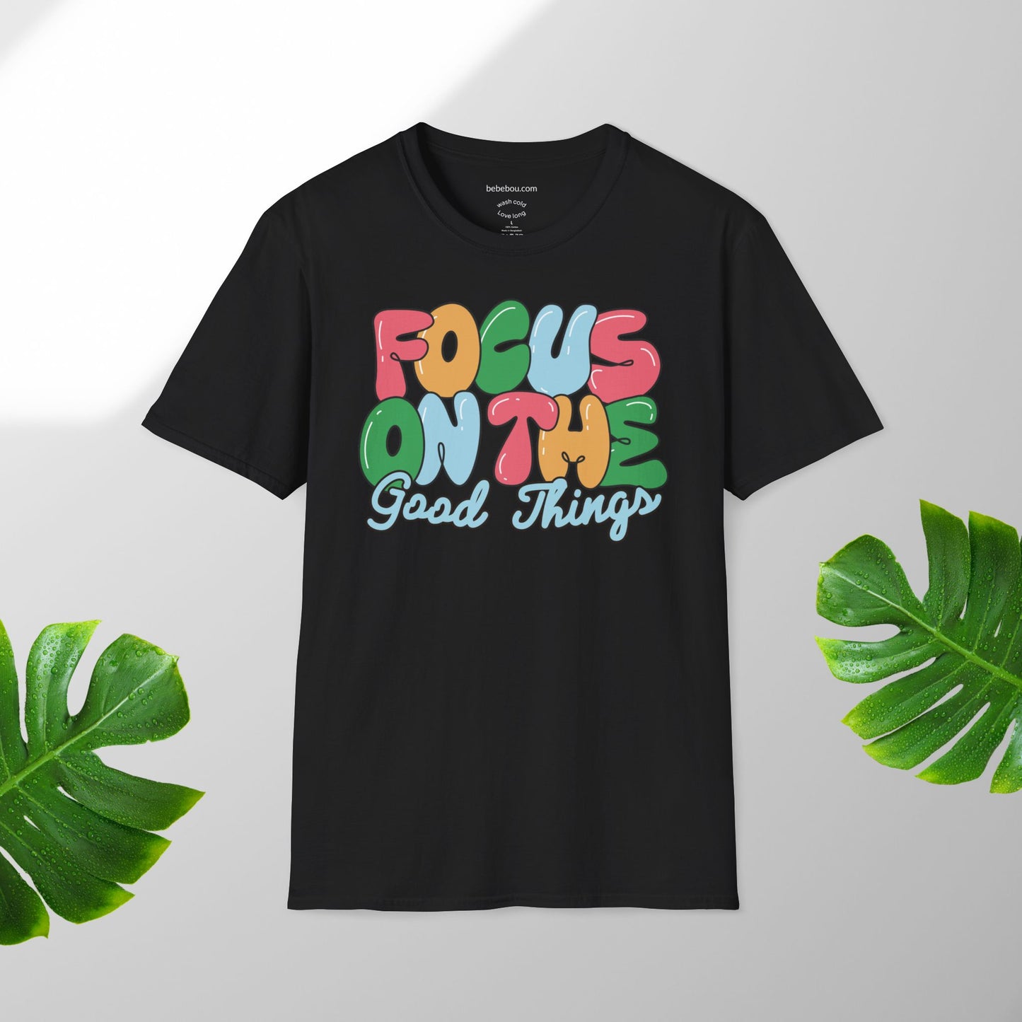 focus on good things T-Shirt Motivation T-shirt Nachhaltig & Unisex | Minimalistisches Design Sommer T-shirt relax komfort T-shirt
