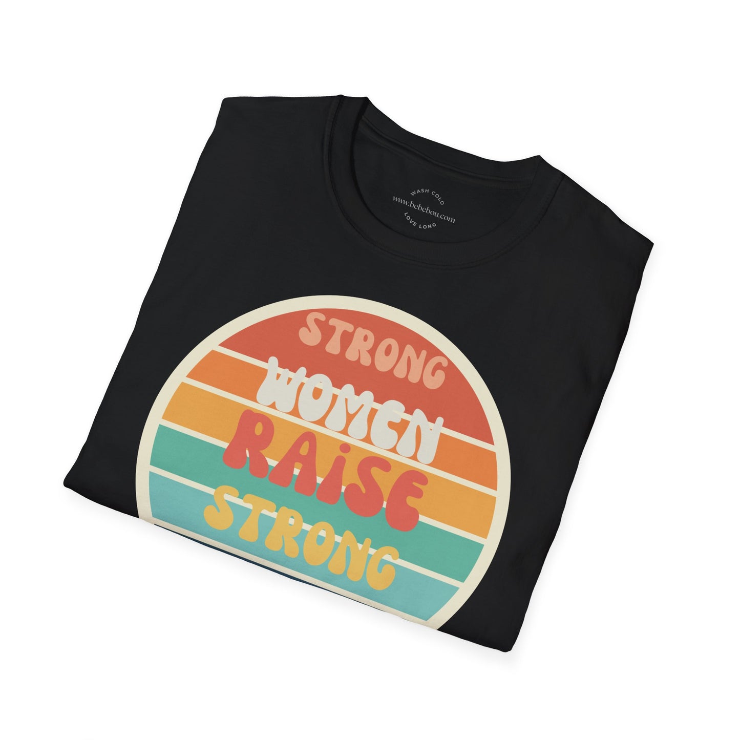 strong women raise strong girls T-shirt Lustige Sprüche, Perfektes Geschenk für Mütter, Minimalistisches Design, T-shirt relax komfort