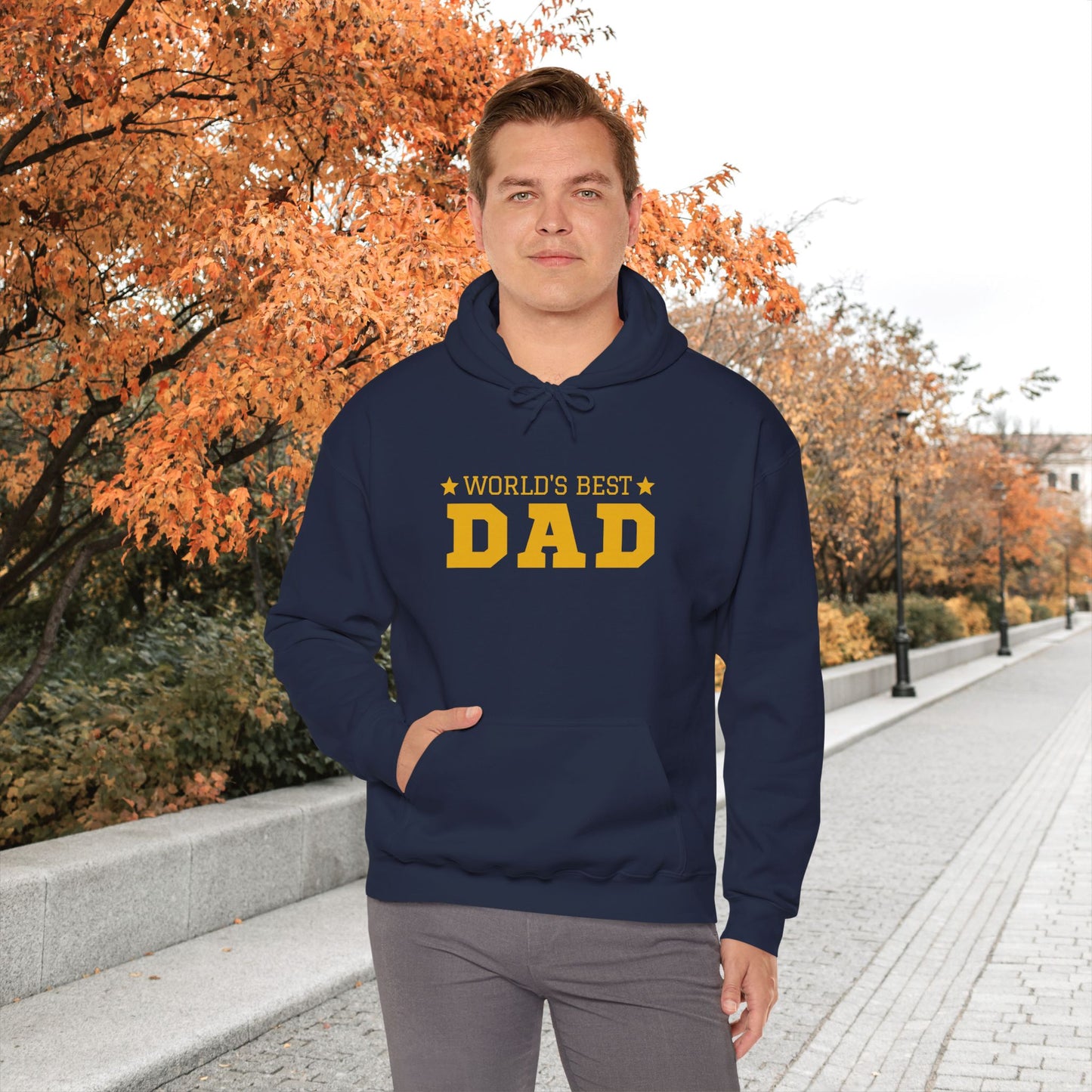 World Best DAD Hoodie | Bequemer Organic Hoodie für stolze Väter | Geschenk für Papa