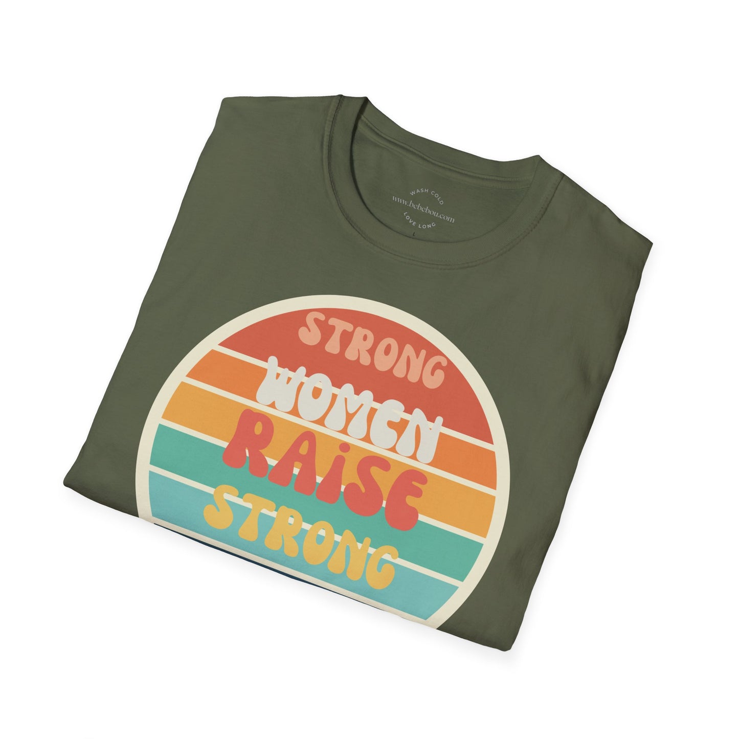 strong women raise strong girls T-shirt Lustige Sprüche, Perfektes Geschenk für Mütter, Minimalistisches Design, T-shirt relax komfort