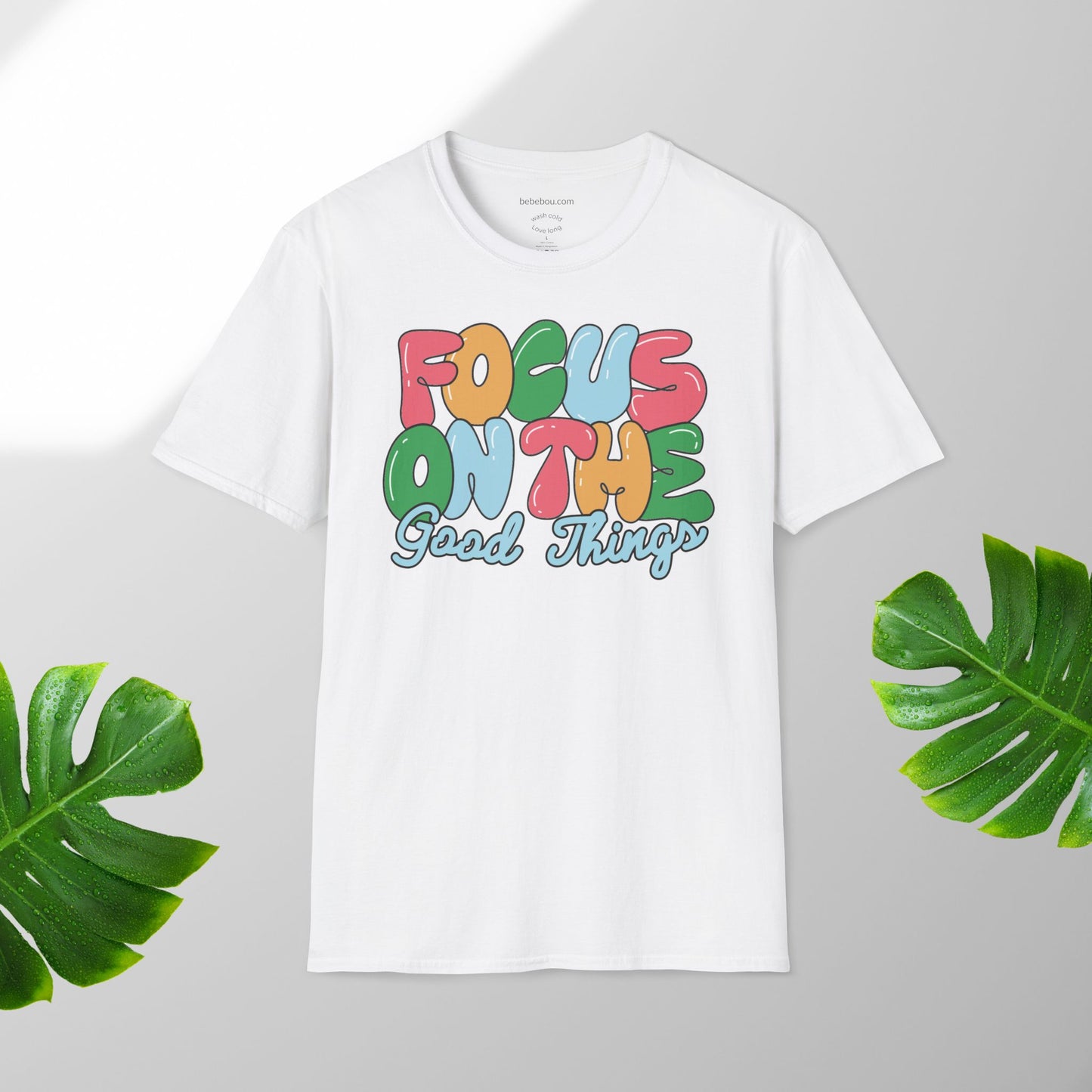 focus on good things T-Shirt Motivation T-shirt Nachhaltig & Unisex | Minimalistisches Design Sommer T-shirt relax komfort T-shirt